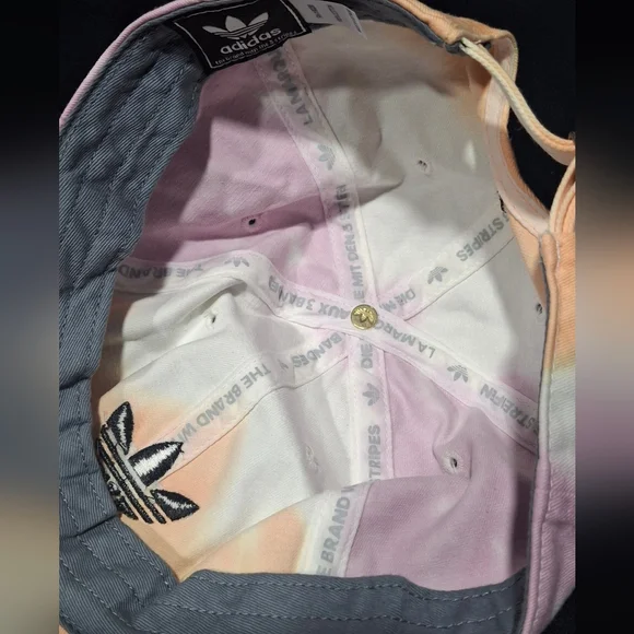 Adidas Cap - Pink and Orange Tie-Dye Adjustable - Picture 3 of 5